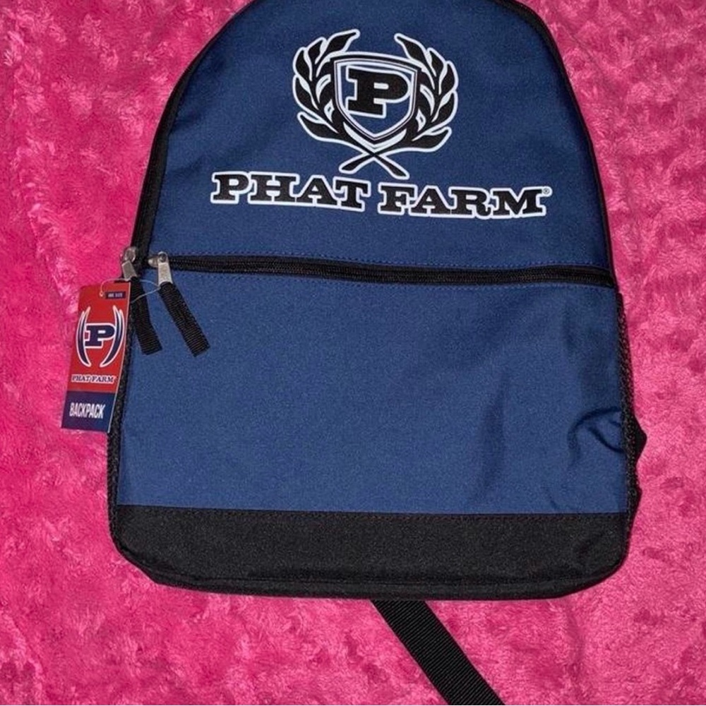 Phat Farm Navy and Black Backpack